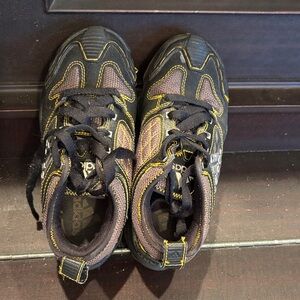 Adidas Kids Black and Yellow Sneakers